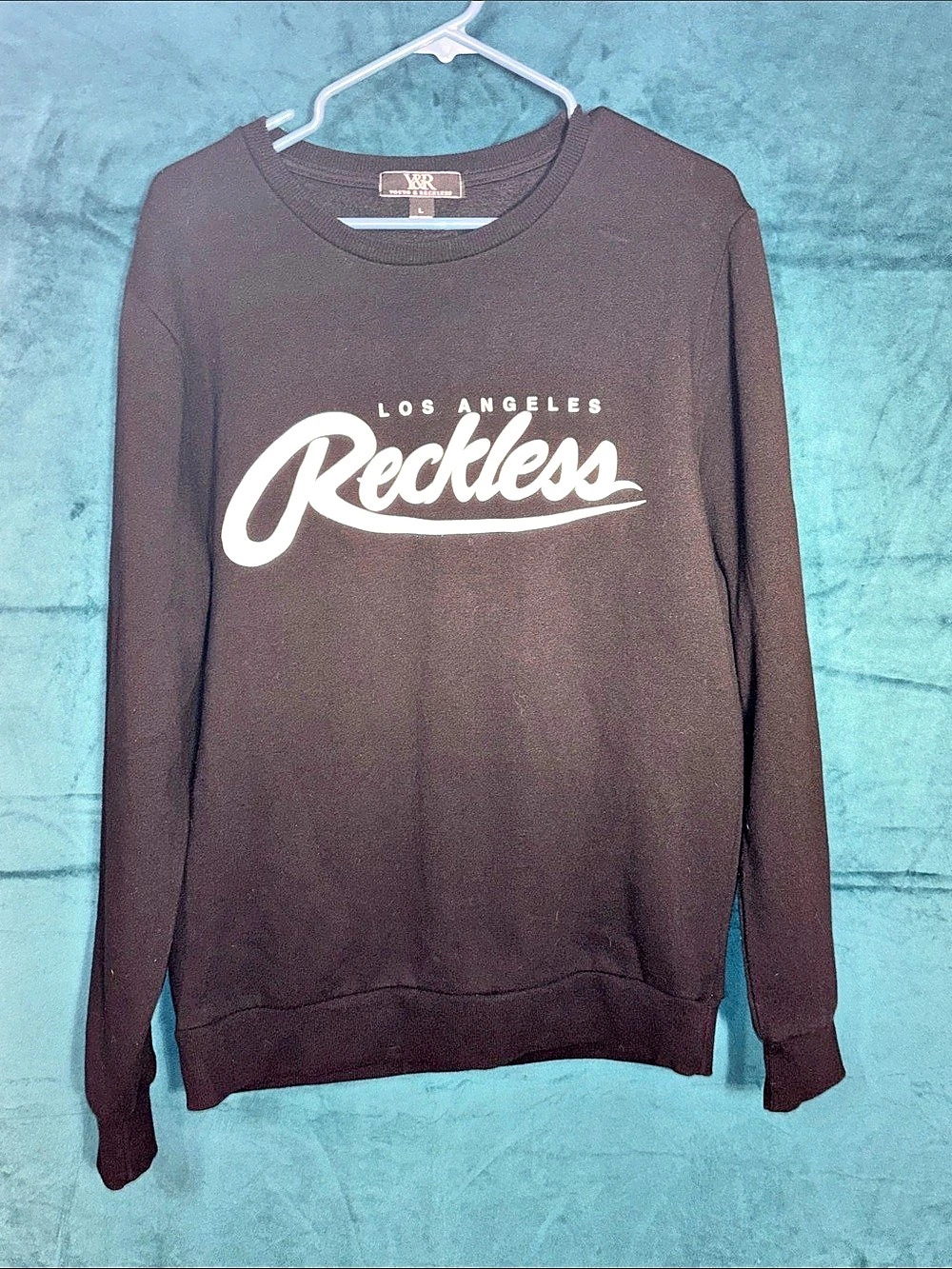Young & Reckless Los Angeles Reckless Script Crewneck Sweatshirt Script Crewneck